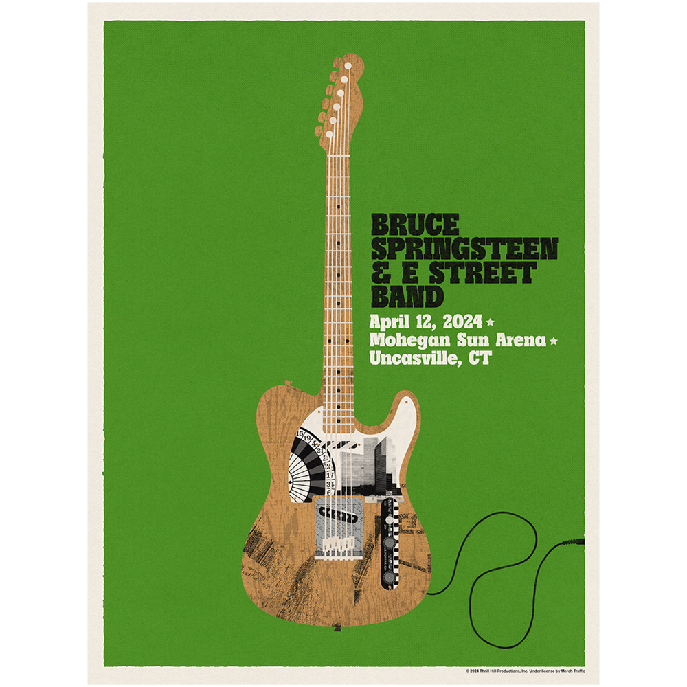 Uncasville April 12 Bruce Springsteen & The E-Street Band World Tour 2024 Poster - Limited Edition