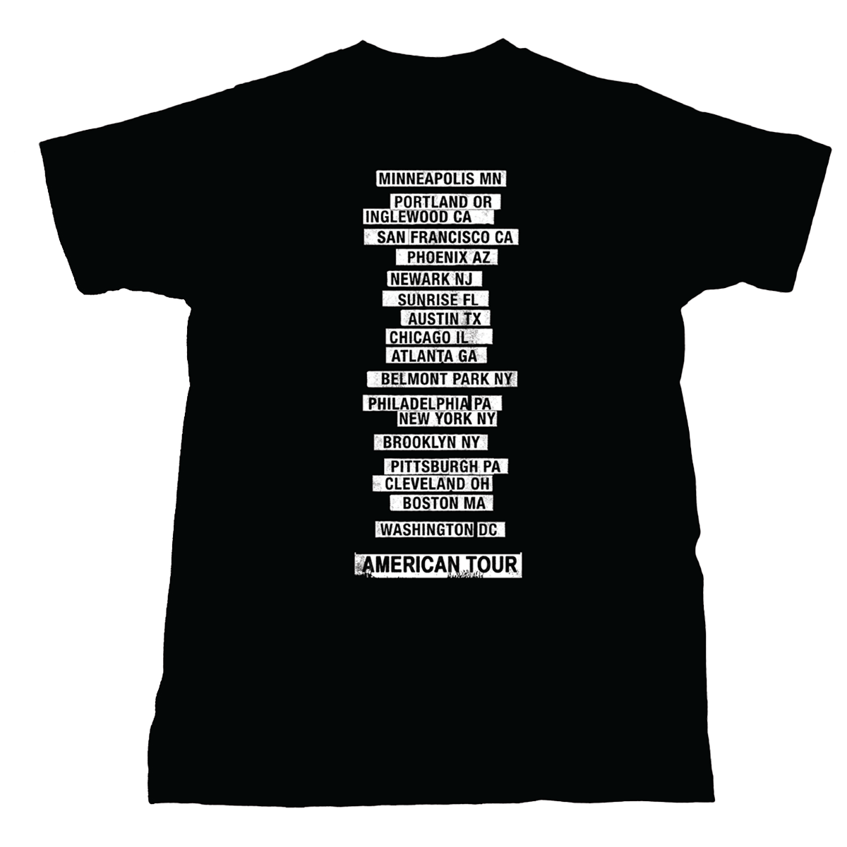 2026 Land Of Hope & Dreams American Tour Announcement Tee - Black