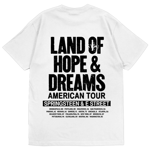 2026 Land Of Hope & Dreams American Tour "No Kings" Tee - White
