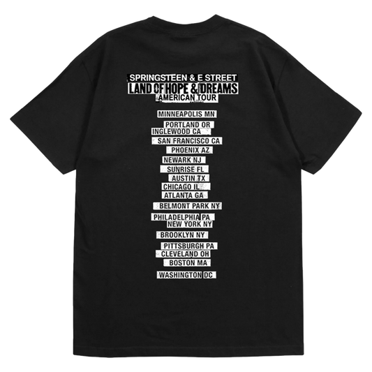 2026 Land Of Hope & Dreams American Tour "No Kings" Tee - Black