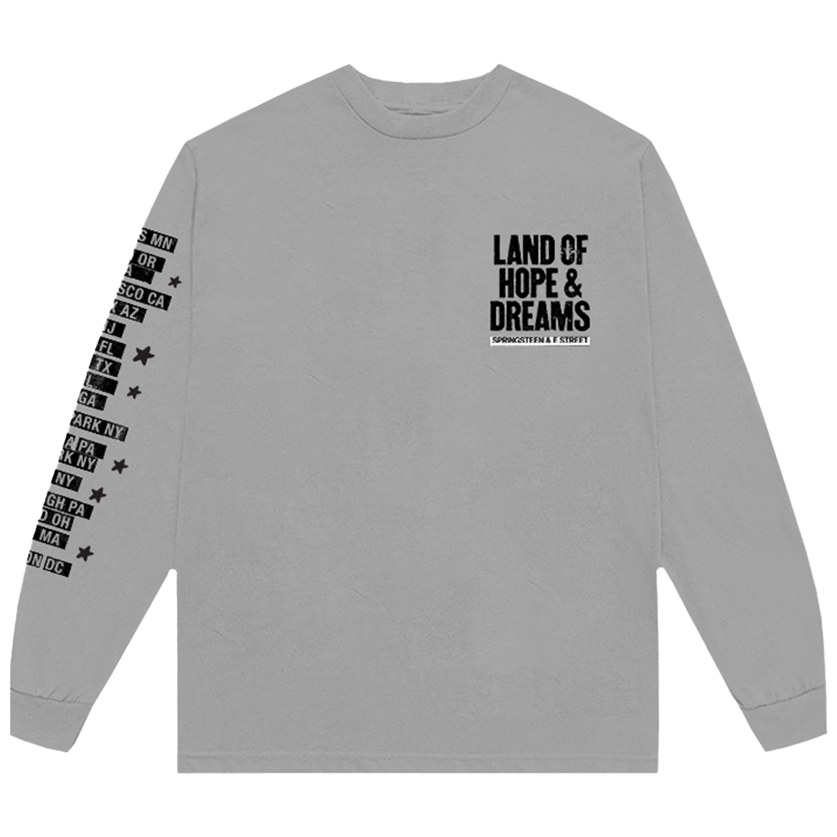 2026 Land Of Hope & Dreams American Tour Long Sleeve Logo Tee