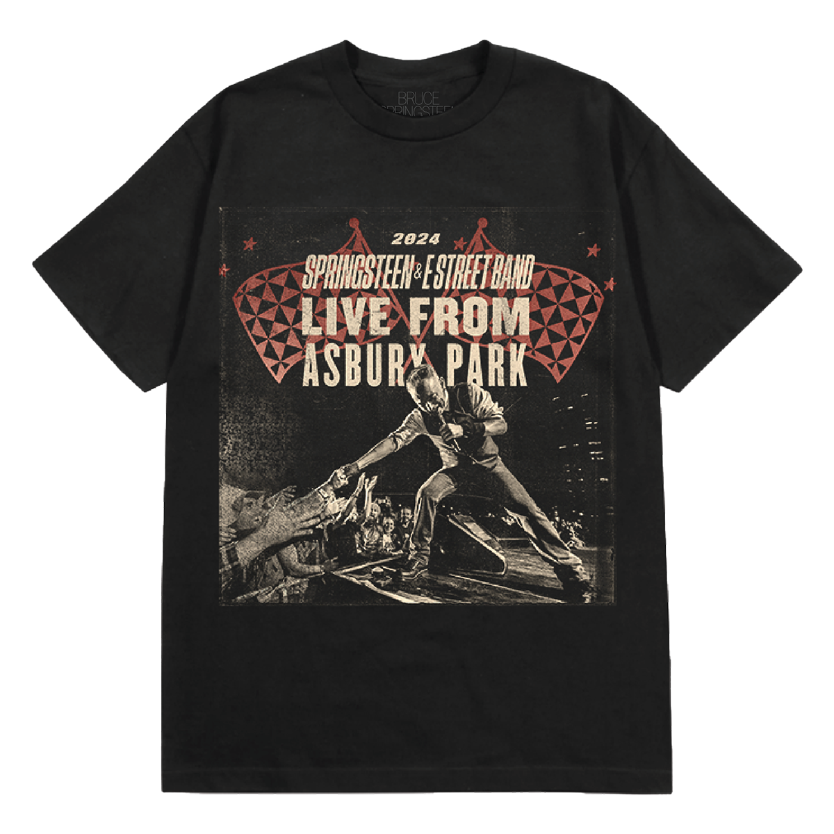 Commemorative Live From Asbury Park 2024 Tee - Black
