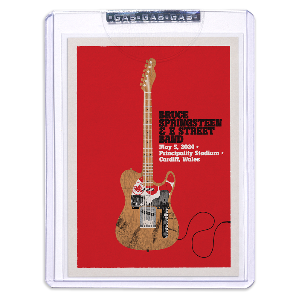 GAS Cardiff May 5th Bruce Springsteen & The E-Street Band European Tour 2024 Setlist Trading Card