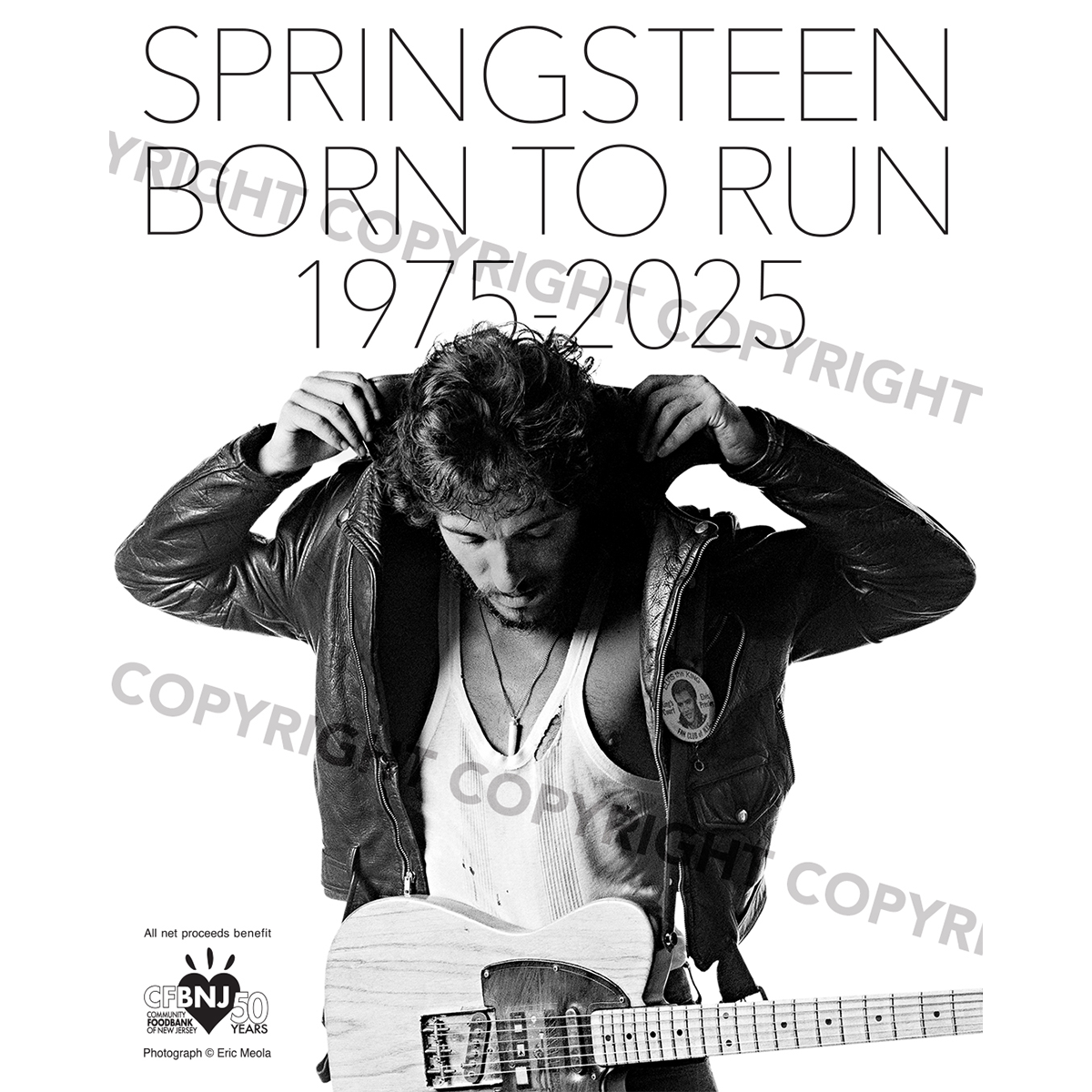 Born To Run 50th Anniversary Poster – Bruce Springsteen