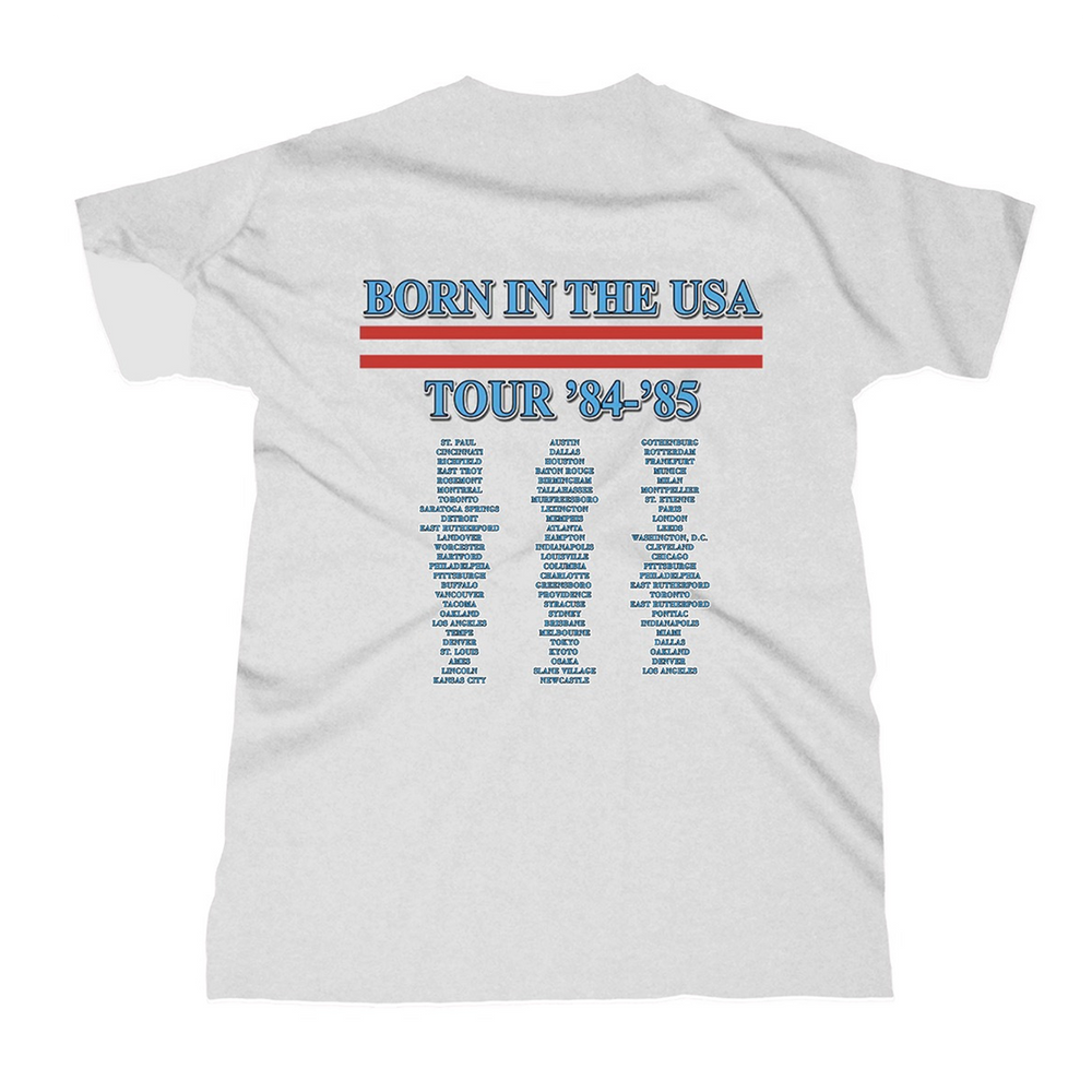 Born In The USA White Tee