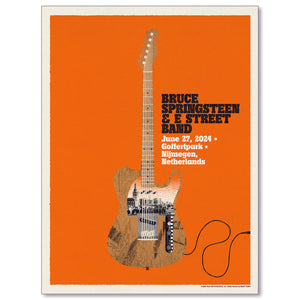 Nijmegen 27th June Bruce Springsteen and E Street Band World Tour 2024 Poster - Limited Edition
