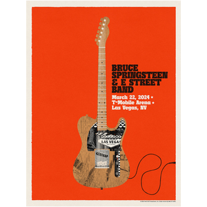 Las Vegas March 22 Bruce Springsteen & The E-Street Band World Tour 2024 Poster - Limited Edition