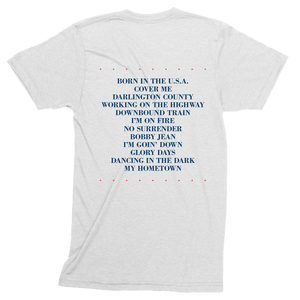 Born In The USA 40th Anniversary Tracklist Tee