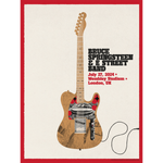 London 27th July Bruce Springsteen and E Street Band World Tour 2024 Poster - Limited Edition