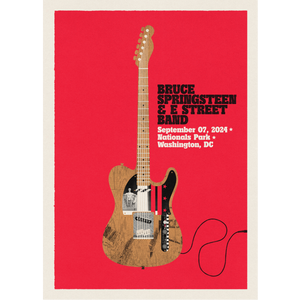 Washington D.C. 7th September Bruce Springsteen and E Street Band World Tour 2024 Poster - Limited Edition