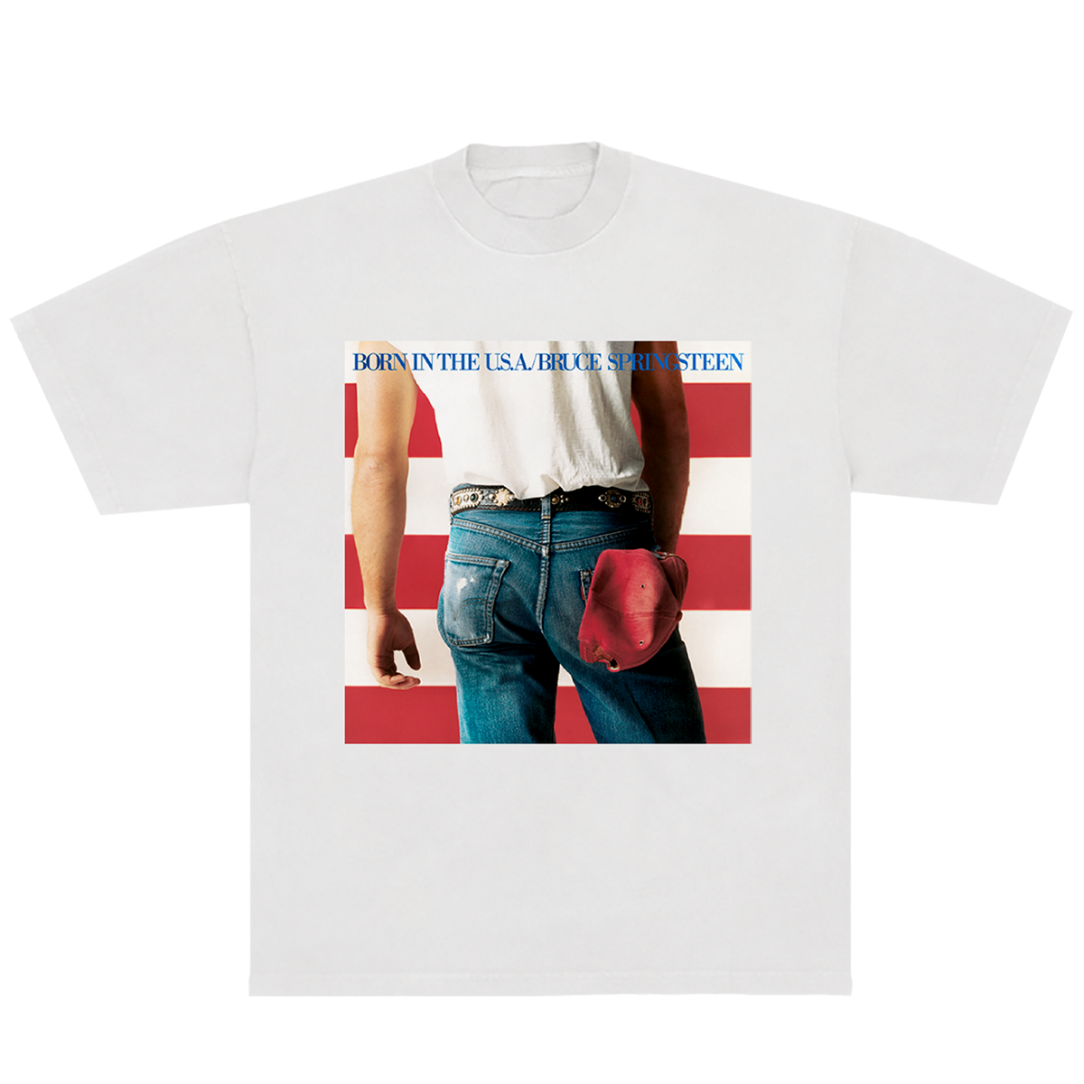 ブルース・スプリングスティーン Born in the U.S.A Tシャツ Born In The U.S.A. Tee - White - Bruce Springsteen