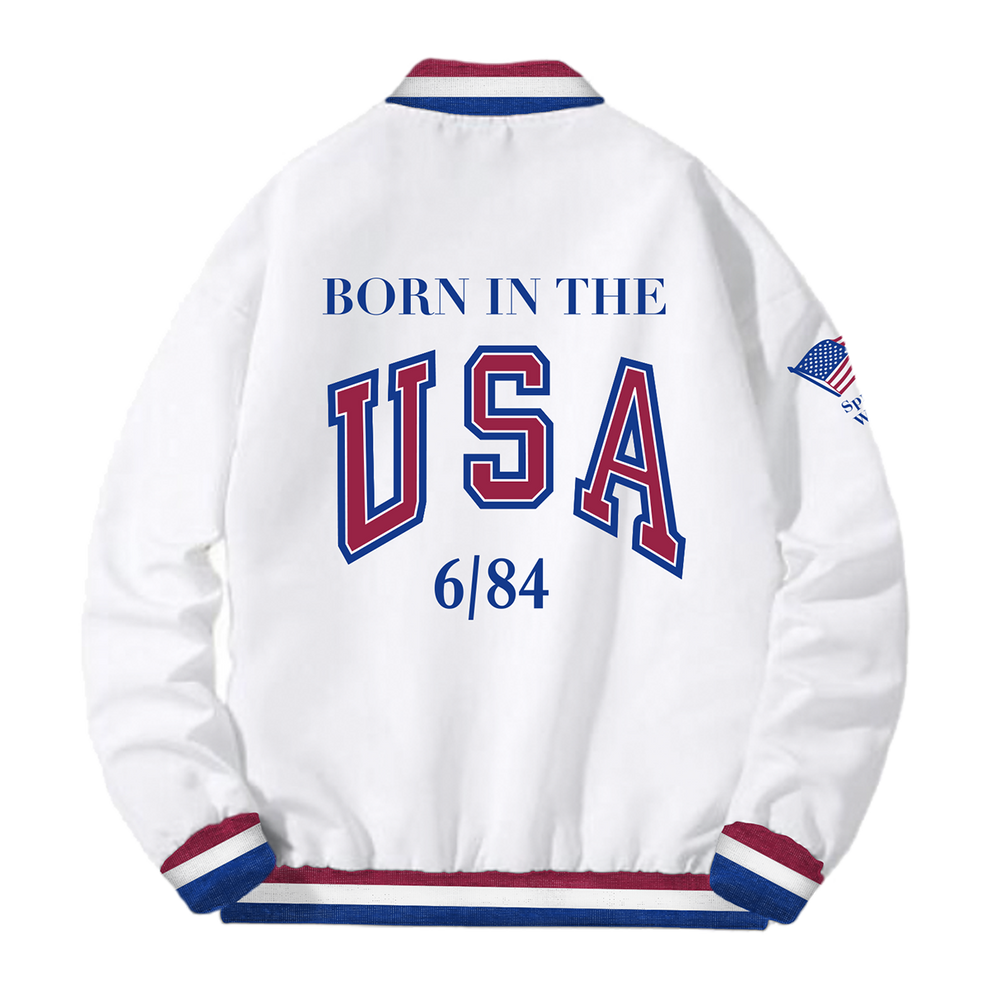 Retro Born In The U.S.A. Bomber Tour Jacket – Bruce Springsteen