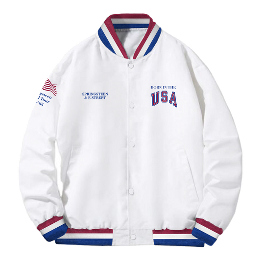 Retro Born In The U.S.A. Bomber Tour Jacket