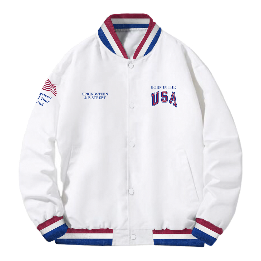Retro Born In The U.S.A. Bomber Tour Jacket – Bruce Springsteen