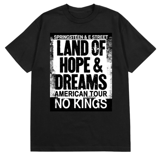 2026 Land Of Hope & Dreams American Tour "No Kings" Tee - Black