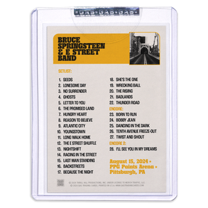 GAS Pittsburgh August 15 Bruce Springsteen & The E Street Band 2024 Setlist Trading Card