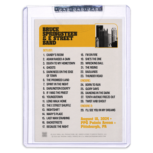 GAS Pittsburgh August 18 Bruce Springsteen & The E Street Band 2024 Setlist Trading Card