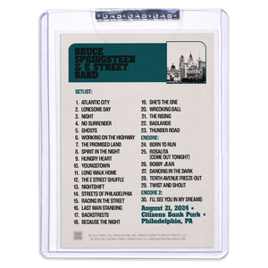 GAS Philadelphia August 21 Bruce Springsteen & The E Street Band 2024 Setlist Trading Card