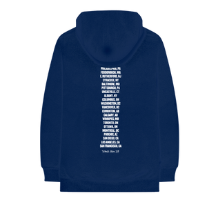 Bruce Springsteen and the E Street Band 2023 World Tour Blue Hoodie