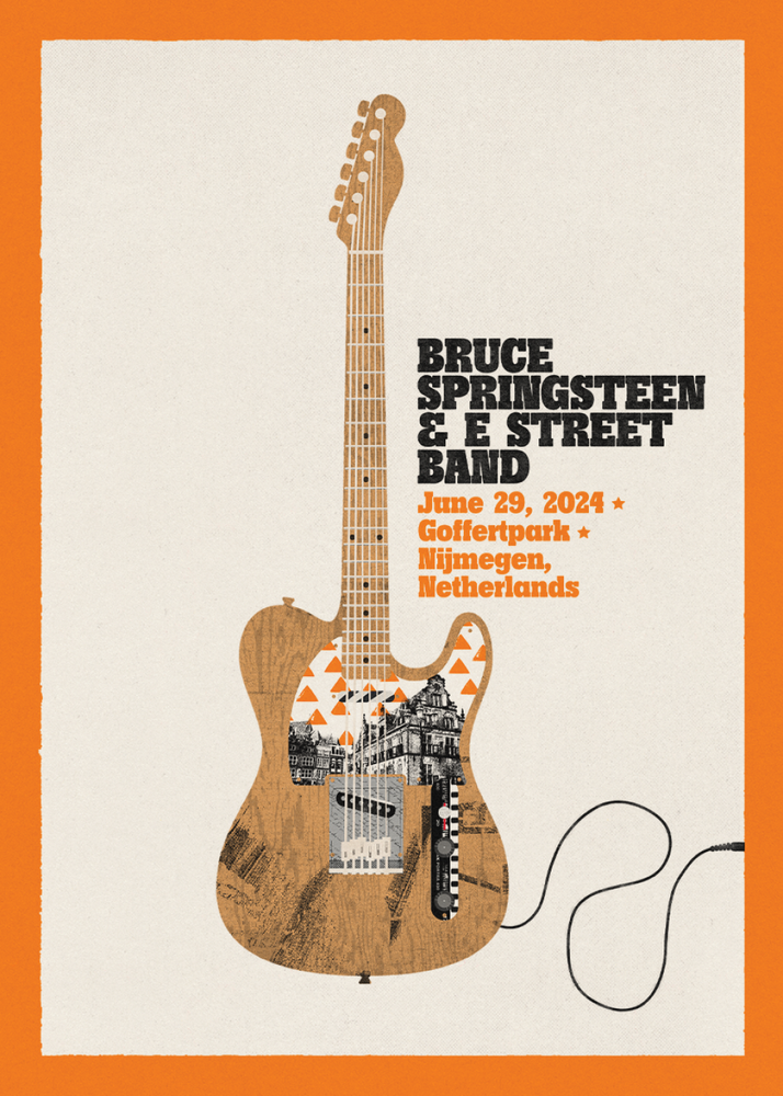 GAS Nijmegen June 29th Bruce Springsteen & The E-Street Band European Tour 2024 Setlist Trading Card