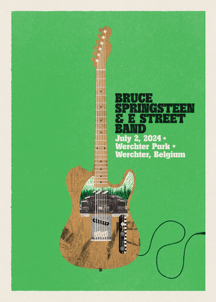 GAS Werchter July 2nd Bruce Springsteen & The E-Street Band European Tour 2024 Setlist Trading Card