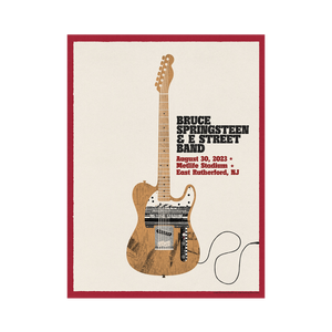 East Rutherford August 30 Bruce Springsteen and the E-Street Band World Tour 2023 Poster - Limited Edition