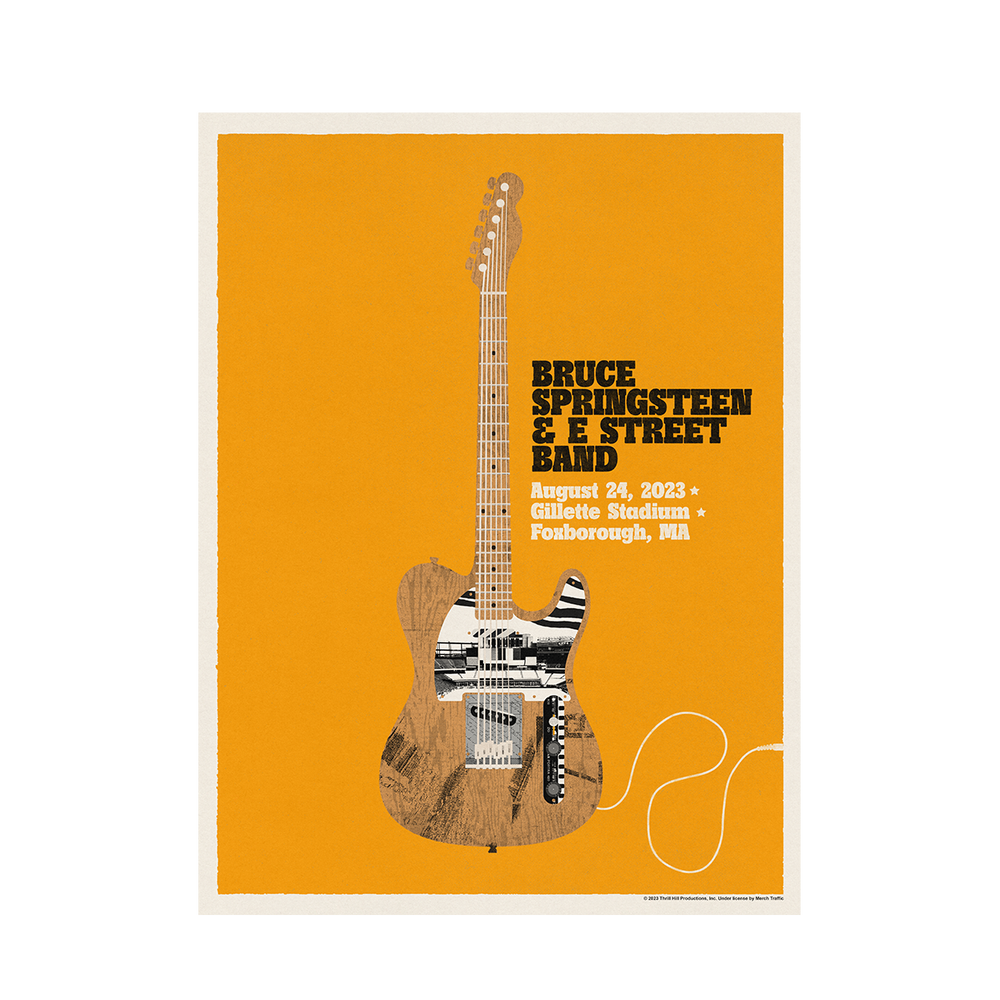 Foxborough August 24 Bruce Springsteen and the E-Street Band World Tour 2023 Poster - Limited Edition