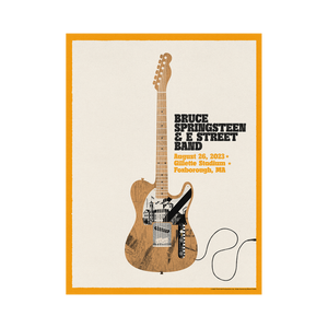 Foxborough August 26 Bruce Springsteen and the E-Street Band World Tour 2023 Poster - Limited Edition