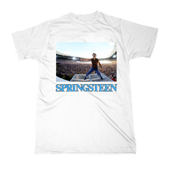 ブルース・スプリングスティーン Born in the U.S.A Tシャツ Born In The USA White Tee - Bruce Springsteen