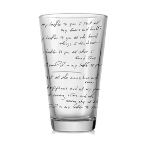 Letter To You Printed Pint Glass