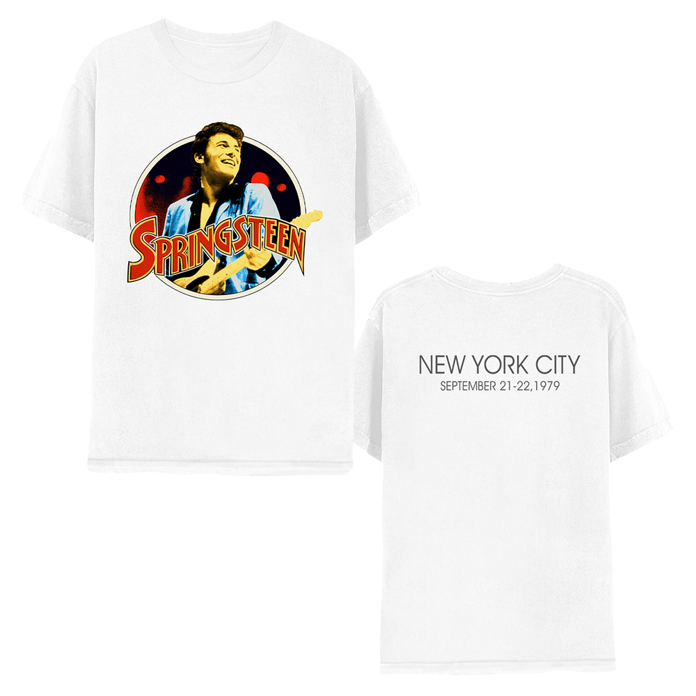 Throwback No Nukes White Tee – Bruce Springsteen