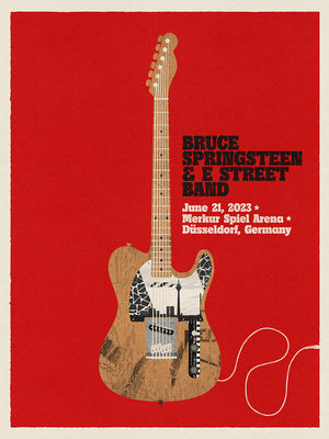 Düsseldorf June 21st Bruce Springsteen and the E-Street Band World Tour 2023 Poster - Limited Edition