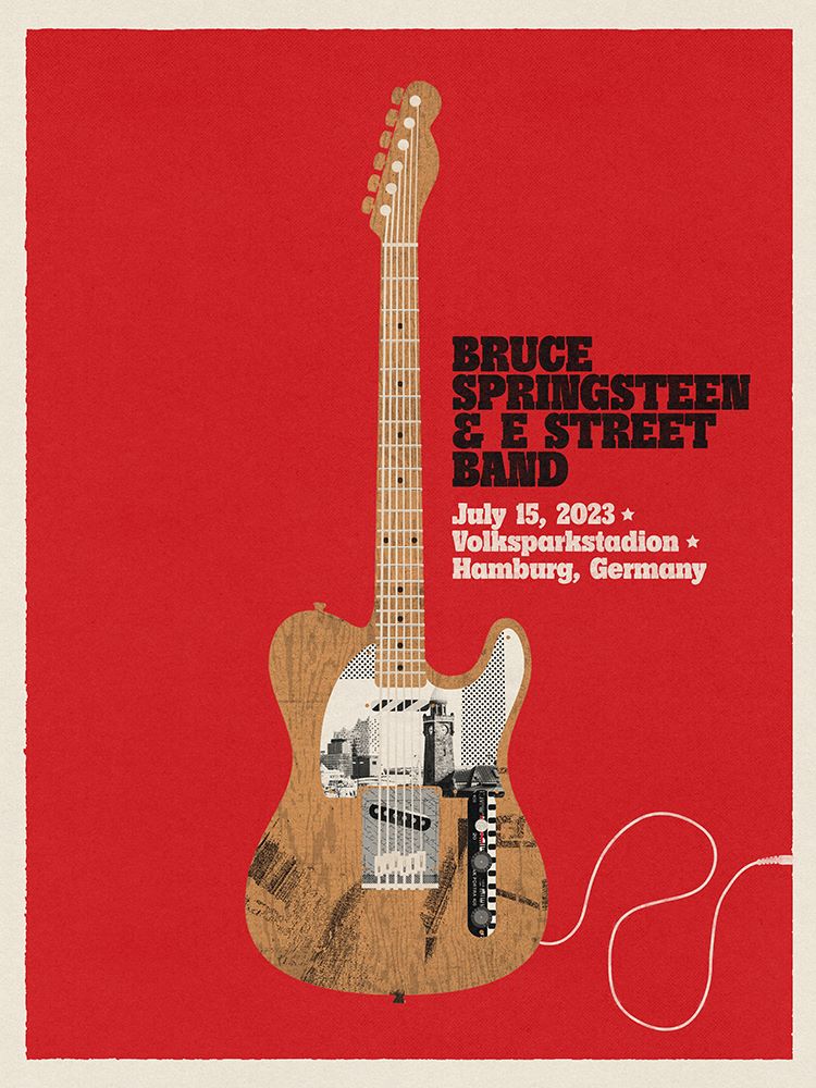 Hamburg July 15th Bruce Springsteen and the E-Street Band World Tour 2023 Poster - Limited Edition
